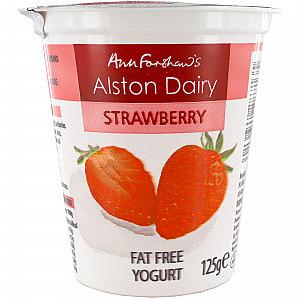 Alston Dairy Strawberry yogurt 12x125g (Pre Order)