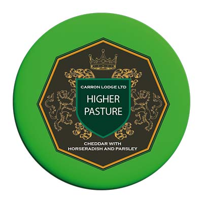 Higher Pasture Cheddar with Horseradish & Parsley 1.5kg Harlech