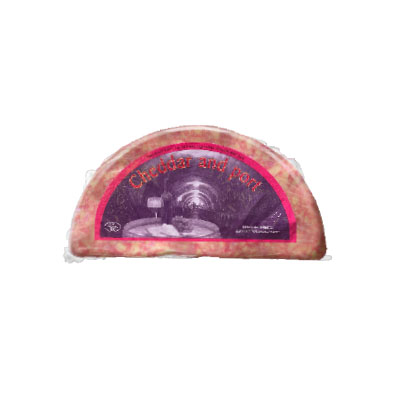 Cheddar and Port Half Wheel 1.1kg