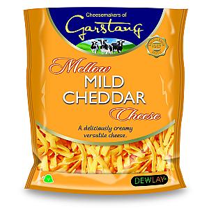 Dewlay Grated Mild Coloured Cheddar 10x180g