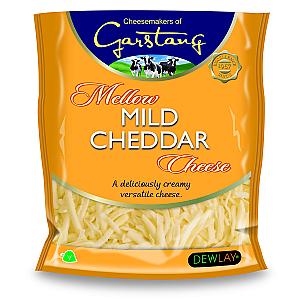 Dewlay Grated Mild White Cheddar 10x180g
