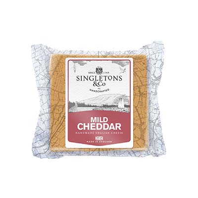 Singletons Mild Red Cheddar 12x200g