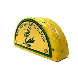 CL Double Gloucester Chives &amp; Onion 1/2 Wheel 1.1kg