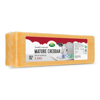Arla Professional Scottish Mature Coloured Cheddar 2.5KG