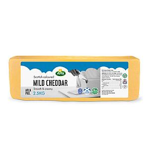 Arla Professional Scottish Mild Coloured Cheddar 2.5KG