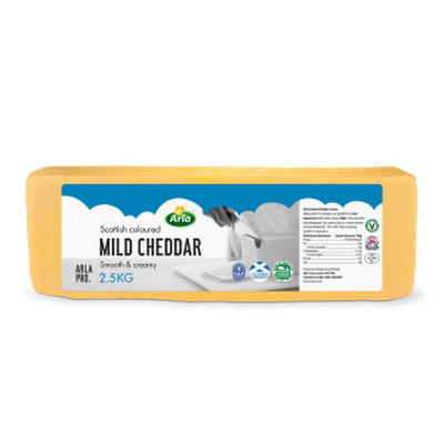 Arla Professional Scottish Mild Coloured Cheddar 2.5KG