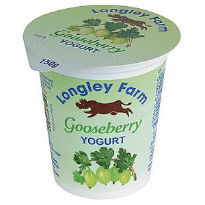 Longley Low Fat Gooseberry Yogurt 6x150g