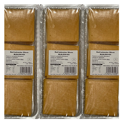 Red Leicester Slices 6x1kg