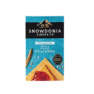 Snowdonia Spelt &amp; Sea Salt Crackers 12x100g PRE ORDER