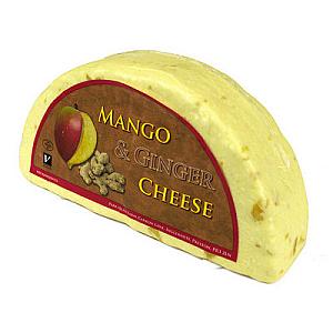 CL Wensleydale Mango &amp; Ginger 1/2 Wheel 1.1kg
