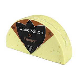 White Stilton &amp; Ginger 1/2 Wheel 1.1kg