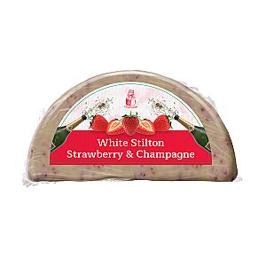 White Stilton Strawberry &amp; Champagne 1/2 Wheel 1.1kg