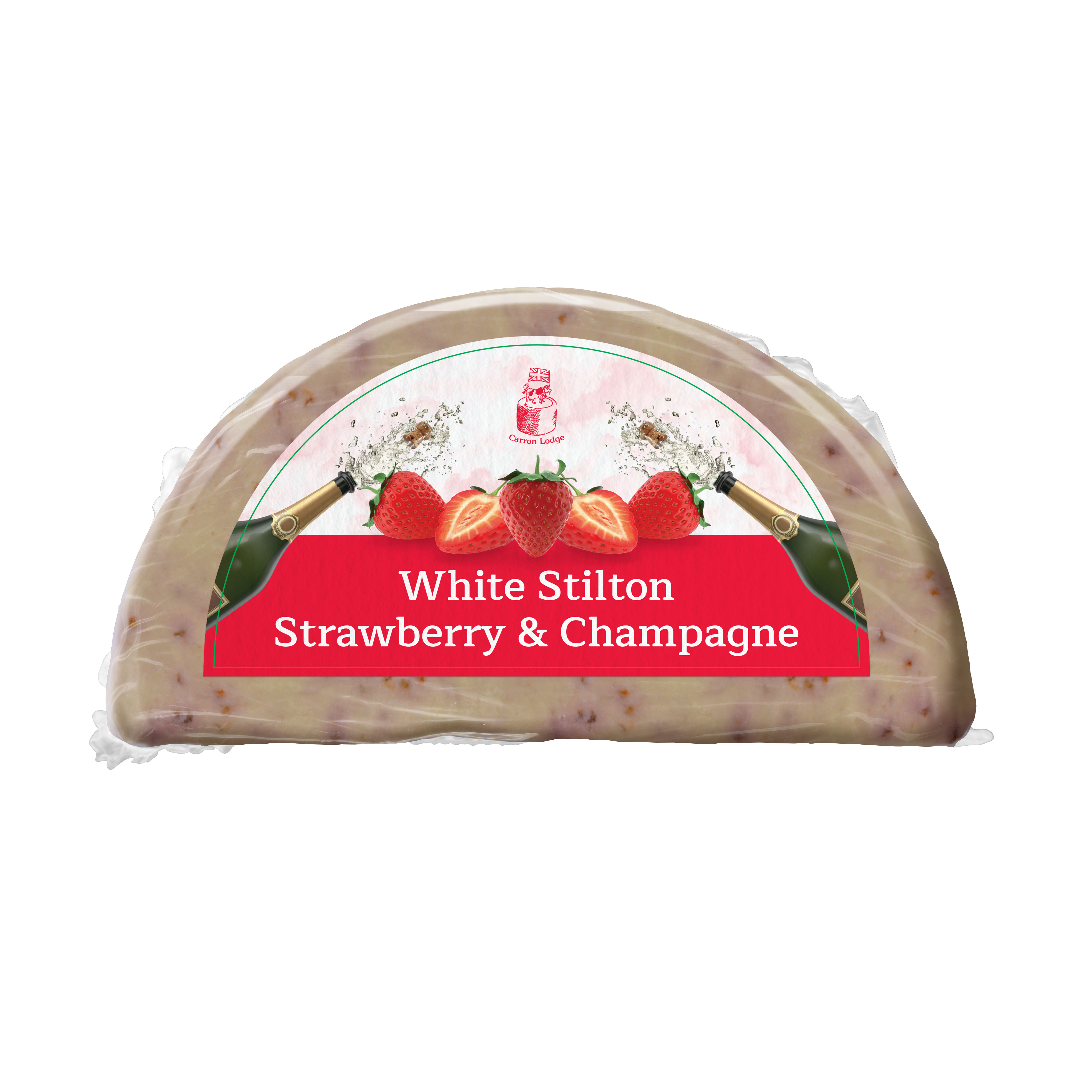 White Stilton Strawberry & Champagne 1/2 Wheel 1.1kg