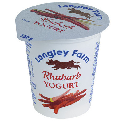 Longley Yogurt Rhubarb 6x150g